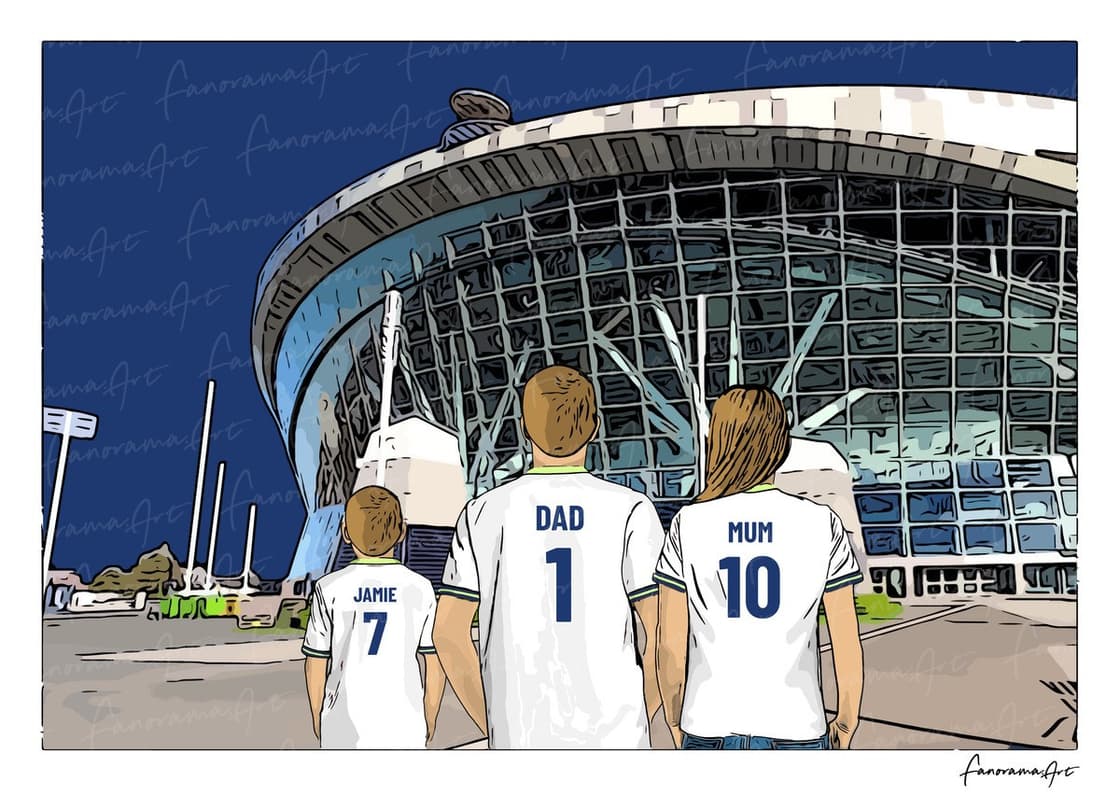 Tottenham Hotspur FC personalised print at Tottenham Hotspur Stadium